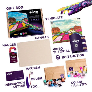 OKTO Sensory Art 3D Painting Dutch Flower Garden