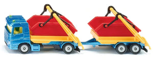 Siku Truck with Skip and Trailer - Treasure Island Toys