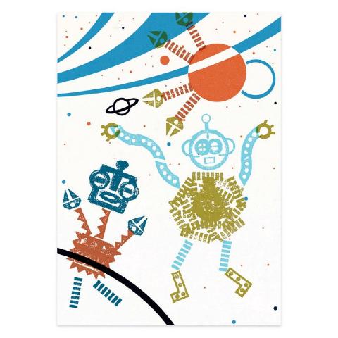 Djeco Art Kit - Stamp Set Alien Robots - Treasure Island Toys