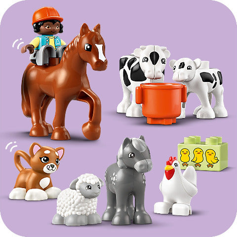 LEGO Duplo Town Caring for Animals at the Farm Treasure Island Toys