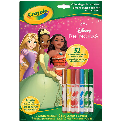 Crayola Colouring & Activity Disney Princess - Treasure Island Toys