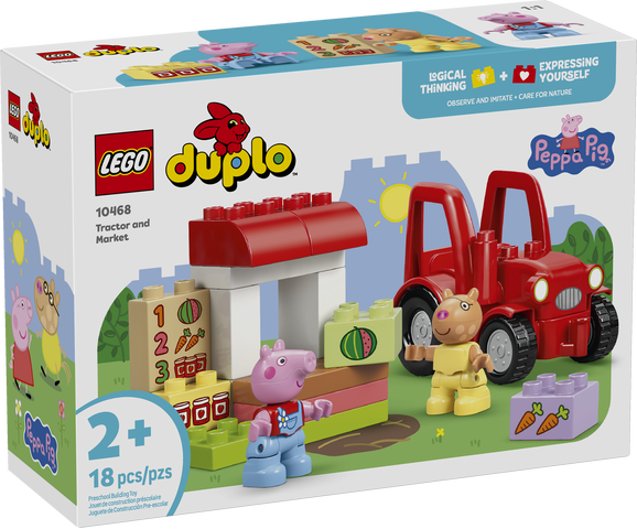 LEGO Duplo Peppa Pig Tractor & Market - Treasure Island Toys