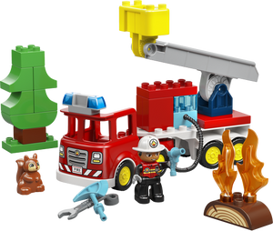 LEGO Duplo Town Fire Truck with Hose and Firefighter