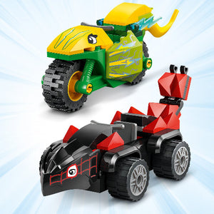 LEGO Marvel Spidey Spin and Electro Dinosaur Vehicle Chase