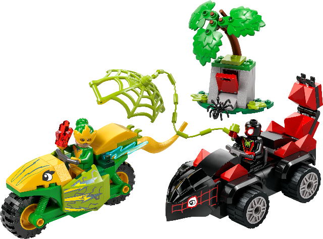 LEGO Marvel Spidey Spin and Electro Dinosaur Vehicle Chase