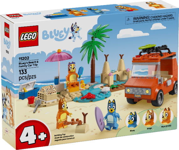 LEGO Bluey Beach & Family Car Trip - Treasure Island Toys