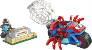 LEGO Marvel Spidey On His Motorcycle vs. Rhino