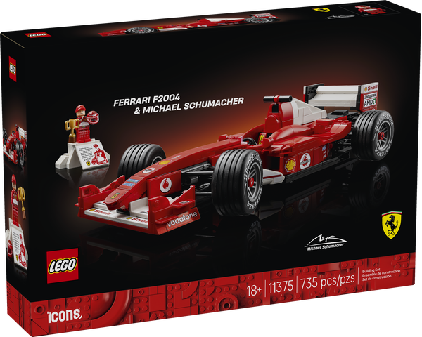 LEGO Icons Ferrari F2004 with Michael Schumacher - Treasure Island Toys