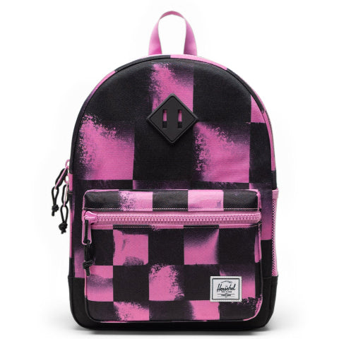 Herschel Heritage Kids Backpack Stencil Checker Opera Mauve - Treasure Island Toys