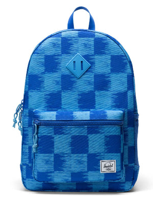 Herschel Heritage Youth Backpack Check Yourself Dazzling Blue