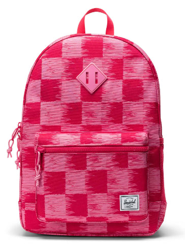 Herschel Heritage Youth Backpack Check Yourself Raspberry