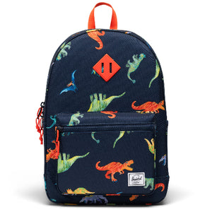 Herschel Heritage Youth Backpack Watercolour Dinos Darkest Navy - Treasure Island Toys