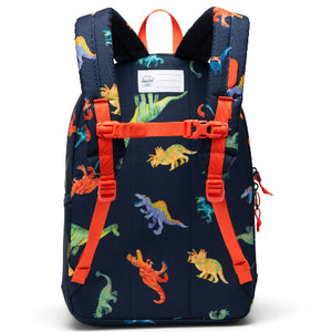 Herschel Heritage Youth Backpack Watercolour Dinos Darkest Navy - Treasure Island Toys