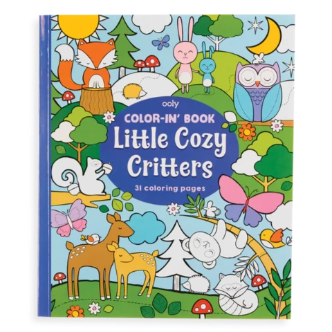 Ooly Color-In' Book Little Cozy Critters - Treasure Island Toys