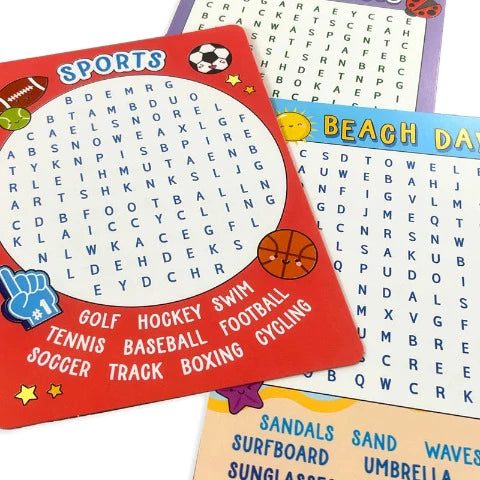 Ooly Activity Cards Word Search - Treasure Island Toys