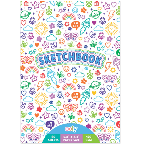Ooly Sketchbook Colorful Doodles - Treasure Island Toys