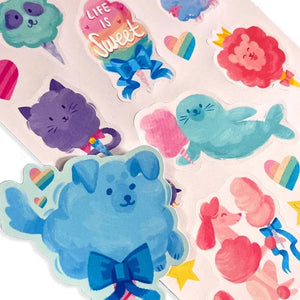 Ooly Stickiville Scented Stickers Fluffy Cotton Candy - Treasure Island Toys