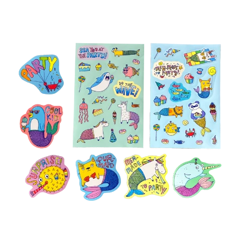 Ooly Stickiville Scented Stickers Mer-Made to Party - Treasure Island Toys