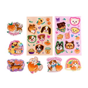Ooly Stickiville Scented Stickers Puppies & Peaches - Treasure Island Toys