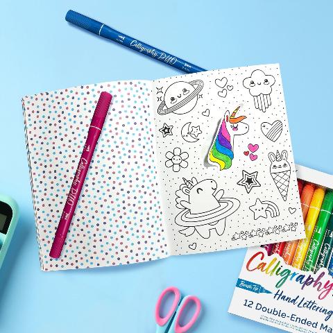 Ooly Color-In Stickerbook Cute-a-licious Doodles