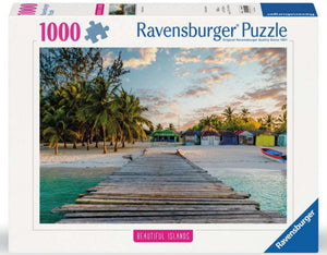 Ravensburger Puzzle 1000 Piece, Beautiful Islands: Caribbean Paradise - Treasure Island Toys