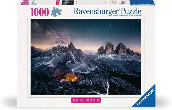Ravensburger Puzzle 1000 Piece, Beautiful Mountains: Three Peaks, Dolomites - Treasure Island Toys