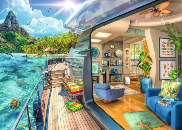 Ravensburger Puzzle 1000 Piece, Tropical Island Charter