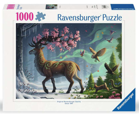 Ravensburger Puzzle 1000 Piece, Deer of Spring - Treasure Island Toys