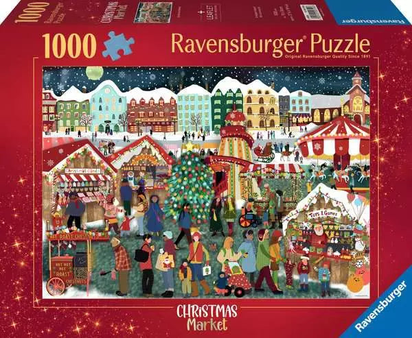 Ravensburger Puzzle Holiday 1000 Piece, Christmas Market - Treasure Island Toys