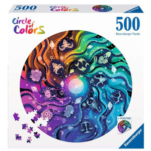 Ravensburger Puzzle 500 Piece, Circle of Colors: Astrology - Treasure Island Toys