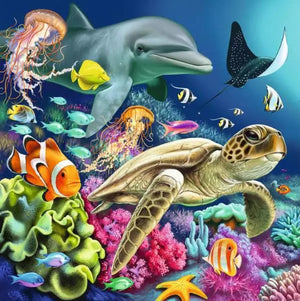 Ravensburger Puzzle 3 x 49 Piece, Underwater