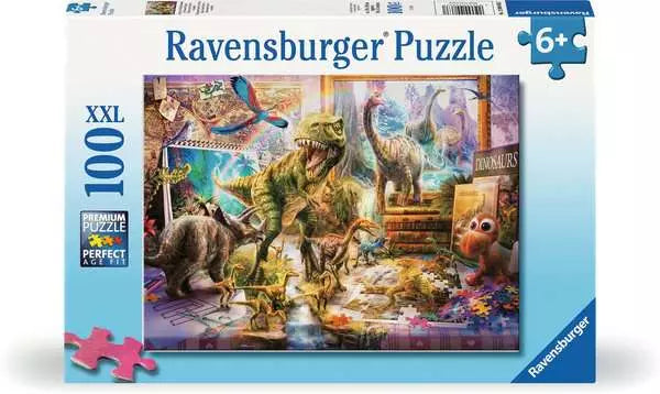 Ravensburger Puzzle 100 Piece, Dinosaur Escape