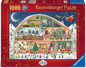 Ravensburger Puzzle Holiday 1000 Piece, Santa's Workshop - Treasure Island Toys