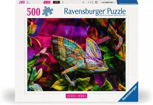 Ravensburger Puzzle 500 Piece, Colourful Animals: Chameleon - Treasure Island Toys