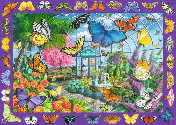 Ravensburger Puzzle 500 Piece Large Format, The Butterfly Place - Treasure Island Toys