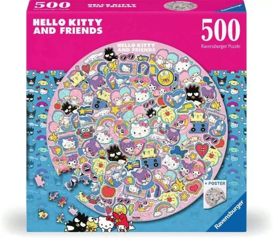 Ravensburger Puzzle 500 Piece, Hello Kitty & Friends - Treasure Island Toys