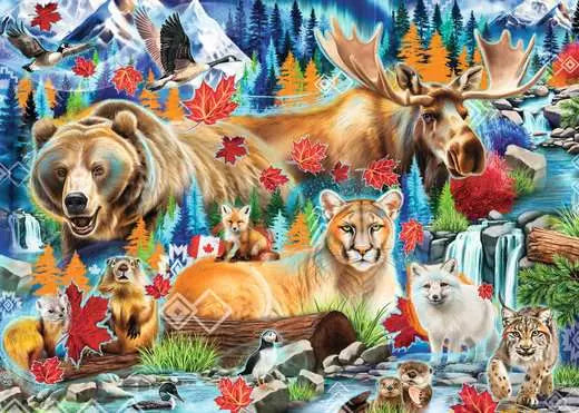 Ravensburger Puzzle Canadian Collection 1000 Piece, Wild Canada