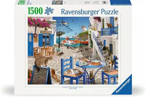 Ravensburger Puzzle 1500 Piece, Cats of Mykonos - Treasure Island Toys