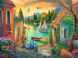 Ravensburger Puzzle 750 Piece Large Format, European Villa Views