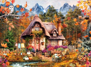 Ravensburger Puzzle 1000 Piece, Pumpkin Cottage - Treasure Island Toys