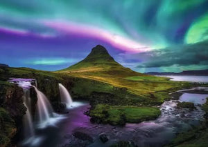Ravensburger Puzzle 1000 Piece, Aurora Over Kirkjufell - Treasure Island Toys
