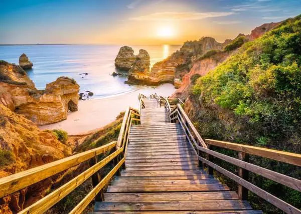 Ravensburger Puzzle 1000 Piece, Beautiful Walkways: Stairway to Camilo Beach Algarve - Treasure Island Toys
