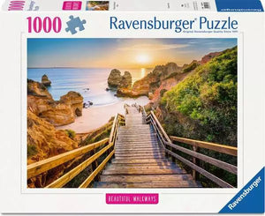 Ravensburger Puzzle 1000 Piece, Beautiful Walkways: Stairway to Camilo Beach Algarve - Treasure Island Toys