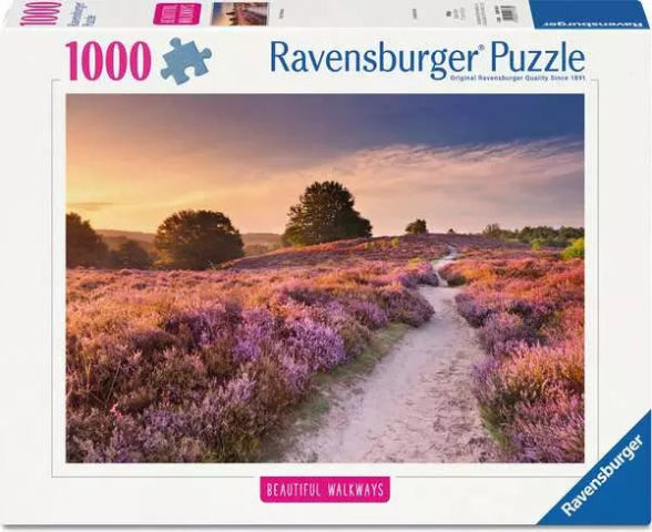 Ravensburger Puzzle 1000 Piece, Beautiful Walkways: Pink Pathway - Treasure Island Toys