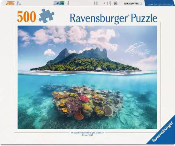 Ravensburger Puzzle 500 Piece, Island Waterscape - Treasure Island Toys