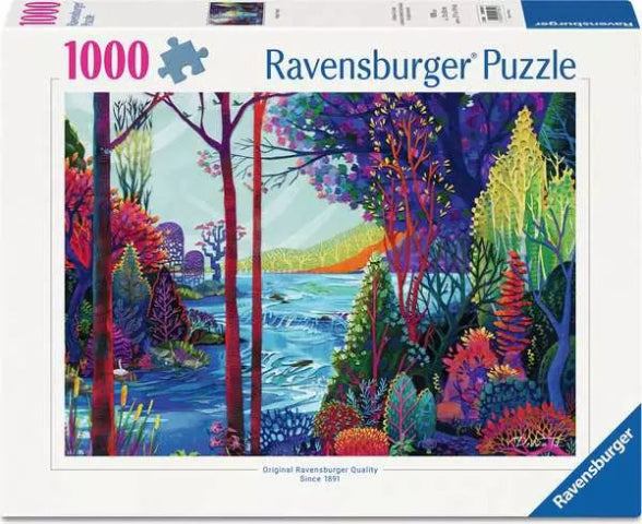 Ravensburger Puzzle 1000 Piece, Indigo Forest - Treasure Island Toys
