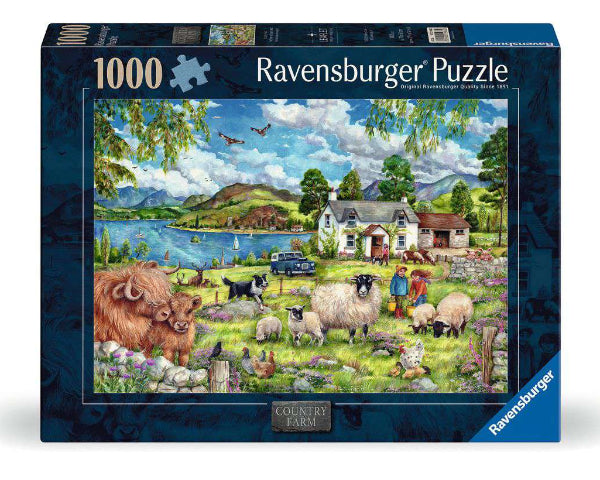 Ravensburger Puzzle 1000 Piece, Country Farm - Treasure Island Toys