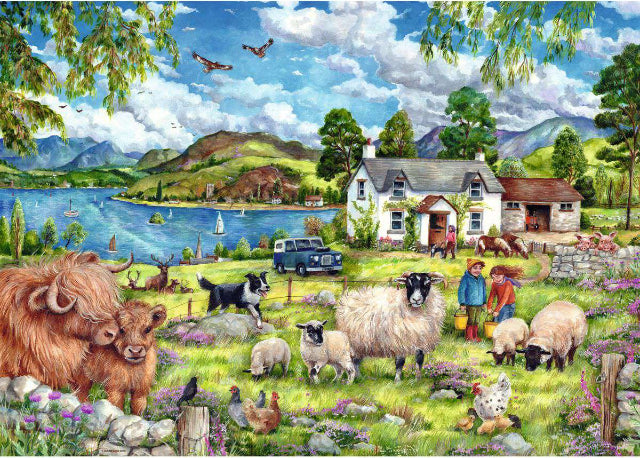 Ravensburger Puzzle 1000 Piece, Country Farm - Treasure Island Toys