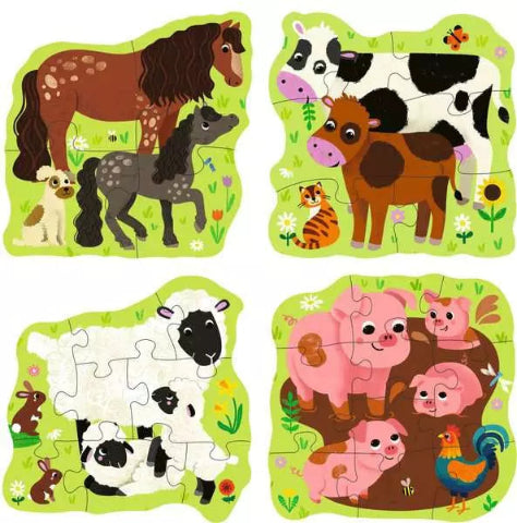 Ravensburger Puzzle Up 4/6/8/10 Piece Farm Animals - Treasure Island Toys