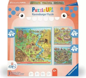 Ravensburger Puzzle Up 100/121/144 Piece History - Treasure Island Toys